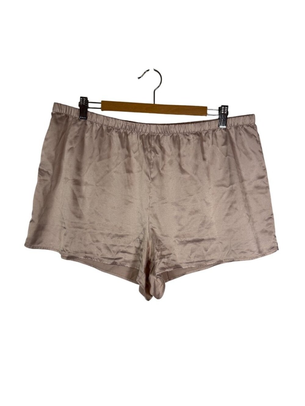Stars Above XL Satin Beige Sleep Shorts Relaxed Fit Romanticcore Ethereal